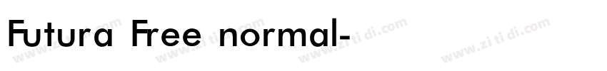 Futura Free normal字体转换